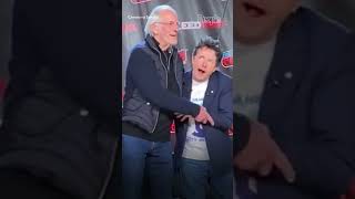 Michael J. Fox & Christopher Lloyd Reunite at Comic-Con, 37 Yrs After 'Back to the Future' | PEOPLE