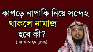 কাপড়ে নাপাকি নিয়ে সন্দেহ থাকলে সেই কাপড় নিয়ে নামাজ হবে কী?