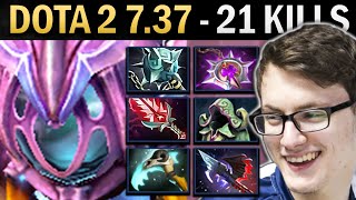 Arc Warden Gameplay Miracle with 21 Kills and Vyse - Dota 2 7.37