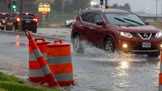 Heavy rains flood Omaha streets