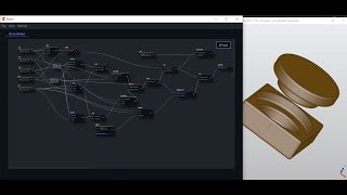 Algorithmic modeling with Ryven and pythonocc, node visual programming in Python