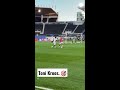 toni kroos scores a beauty in training.