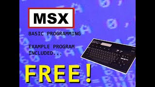 MSX Computer Programming BASIC Example Included