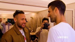 Novak Djokovic meets Neymar - Monte Carlo 2022