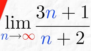 Proof: Sequence (3n+1)/(n+2) Converges to 3 | Real Analysis