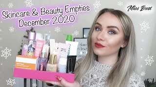 SKINCARE \u0026 MAKEUP EMPTIES - DECEMBER 2020 | WHAT PRODUCTS I'VE BEEN USING \u0026 WHAT I THOUGHT