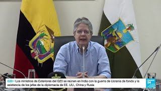 Comisión del Congreso de Ecuador pide un juicio político contra el presidente Lasso por corrupción