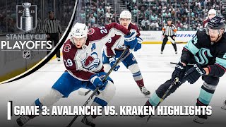 Colorado Avalanche vs. Seattle Kraken: First Round, Gm 3 | Full Game Highlights