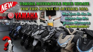 YAMAHA MOTORCYCLE PRICE LIST PHILIPPINES OCTOBER 2024