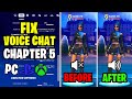 HOW TO FIX GAME CHAT AUDIO IN FORTNITE CHAPTER 5! (Voice Chat Not Working)