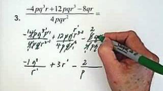 26. Division of Algebraic Expressions: Practice Questions