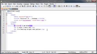 HTML5 and CSS3 beginners tutorial 21 classes