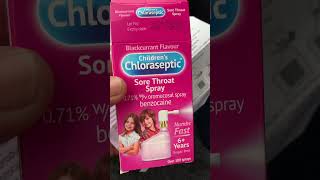 Chloraseptic sore throat spray for children