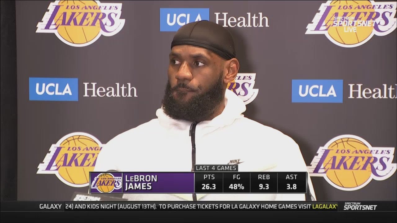 LeBron James Postgame Interview | Los Angeles Lakers Lose To Los ...