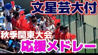 地元開催で気合も入る！　文星芸大付　ブラバン応援メドレー　ブラバン応援　高校野球応援【 高校野球　秋季関東大会　1回戦桐光学園vs  文星芸大付】2023.10.22