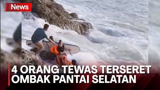 GANAS! Pantai di Sukabumi Makan Korban, 4 Wisatawan Tewas, 1 Hilang