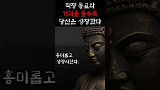 직장 동료와 거리를 둘수록 당신은 성장한다ㅣ석가모니 말씀 명언 철학