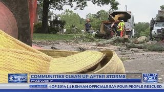 Cary residents deal with cleanup after recent severe weather