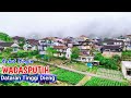 Suasana Kampung Berkabus Dingin di Dataran Tinggi Dieng, Luar Bandar Jawa Tengah, Indonesia