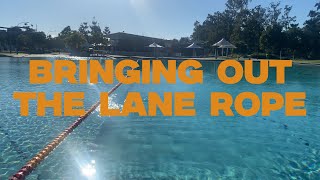 Putting Out The Lane Rope | Orion Lagoon Training