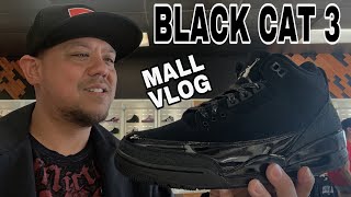 Air Jordan Black Cat 3 Sitting at Stores Sneaker Shopping Mall Vlog Review