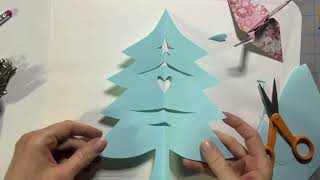 Symmetrical Paper Cut Tree Designs for kids