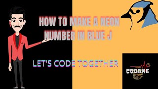 HOW TO MAKE A NEON NUMBER IN BLUE J|BLUEJ|#8|SUPERB VIDEO|MUST WATCH
