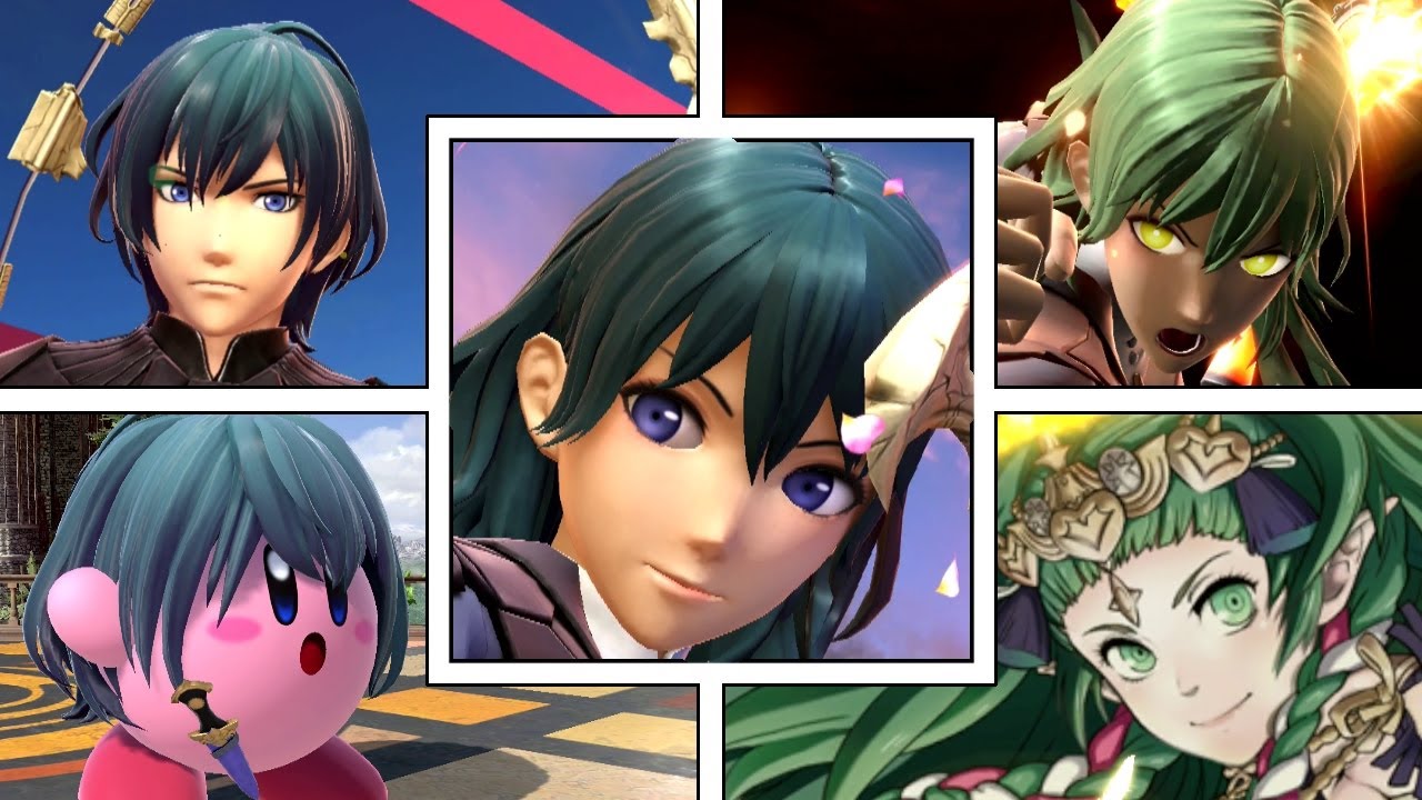 Byleth Full Moveset (Plus Final Smash, Victory Screens, Kirby Hat ...