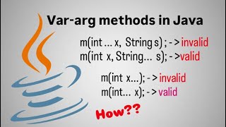 Var-arg methods in Java | Java Fundamentals Part-7 | Fight4Tech