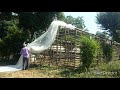 woodhuntercraft low cost bamboo poly house himachal predesh