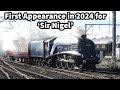 60007 'SIR NIGEL GRESLEY' makes first APPEARANCE of 2024..!