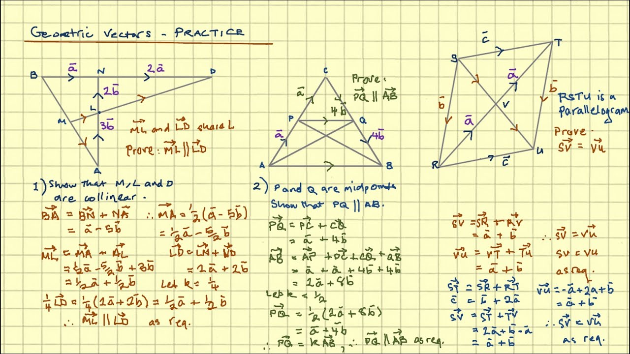 Geometry - PRACTICE (Vector Proof) - YouTube