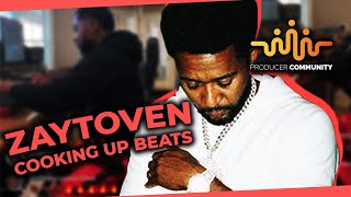 Zaytoven Cooking up Beats in the Studio 🎹🔥 \