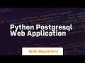 python postgresql web application