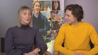 Elle JP - Timothée Chalamet and Saoirse Ronan Interview #littlewomen