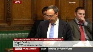 Nigel Dodds - Opposition to AV Referendum Bill