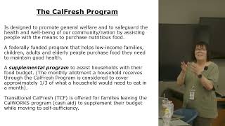 The Calaveras Senior Providers Network learned about Cal Fresh this month.