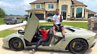 DRIVING JERMELL CHARLO FASTEST LAMBORGHINI AVENTADOR IN HOUSTON
