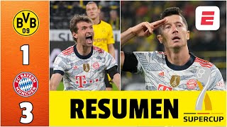 Dortmund 1-3 Bayern Munich. Un DOBLETE de Lewandowski consagra CAMPEÓN al Bayern | Supercopa Alemana