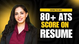 ATS-Proof Resume: How to Beat Applicant Tracking Systems (Score 80+) #resume  #JobSearch #careertips