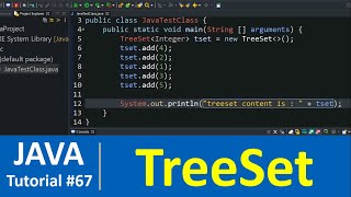 Java Tutorial #67 - Java TreeSet Class with Examples (Set Data Structure)