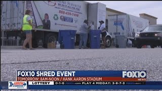 FOX10 Shred Event: Helping protect you from identity theft