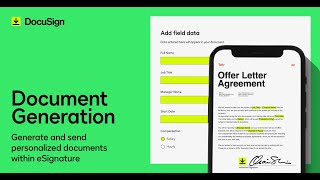 Create Contracts with Document Generation