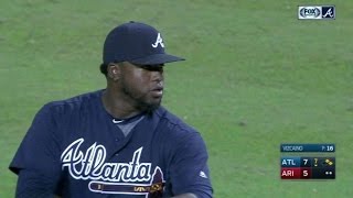 ATL@ARI: Vizcaino strikes out Lamb swinging