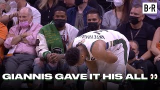 Giannis Looked Exhausted In Front Of Odell Beckham Jr. After Giving Everything He Had In Game 2