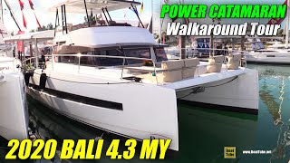 2020 Bali 4.3 MY Power Catamaran - Walkaround Tour - 2020 Miami Boat Show