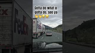 SUV blocking a truck and setting up rolling road block😕 #Freeway #Interstate #Car #Driving #Truck