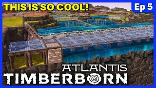 The COOLEST ANTI-BADTIDE Defense System! - Timberborn Atlantis UPDATE 6 - Ep 5