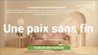 EBBN : Cellule de maison - Esaïe 9:1-6 - Une paix sans fin