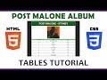 Make a Table Using HTML5 & CSS3